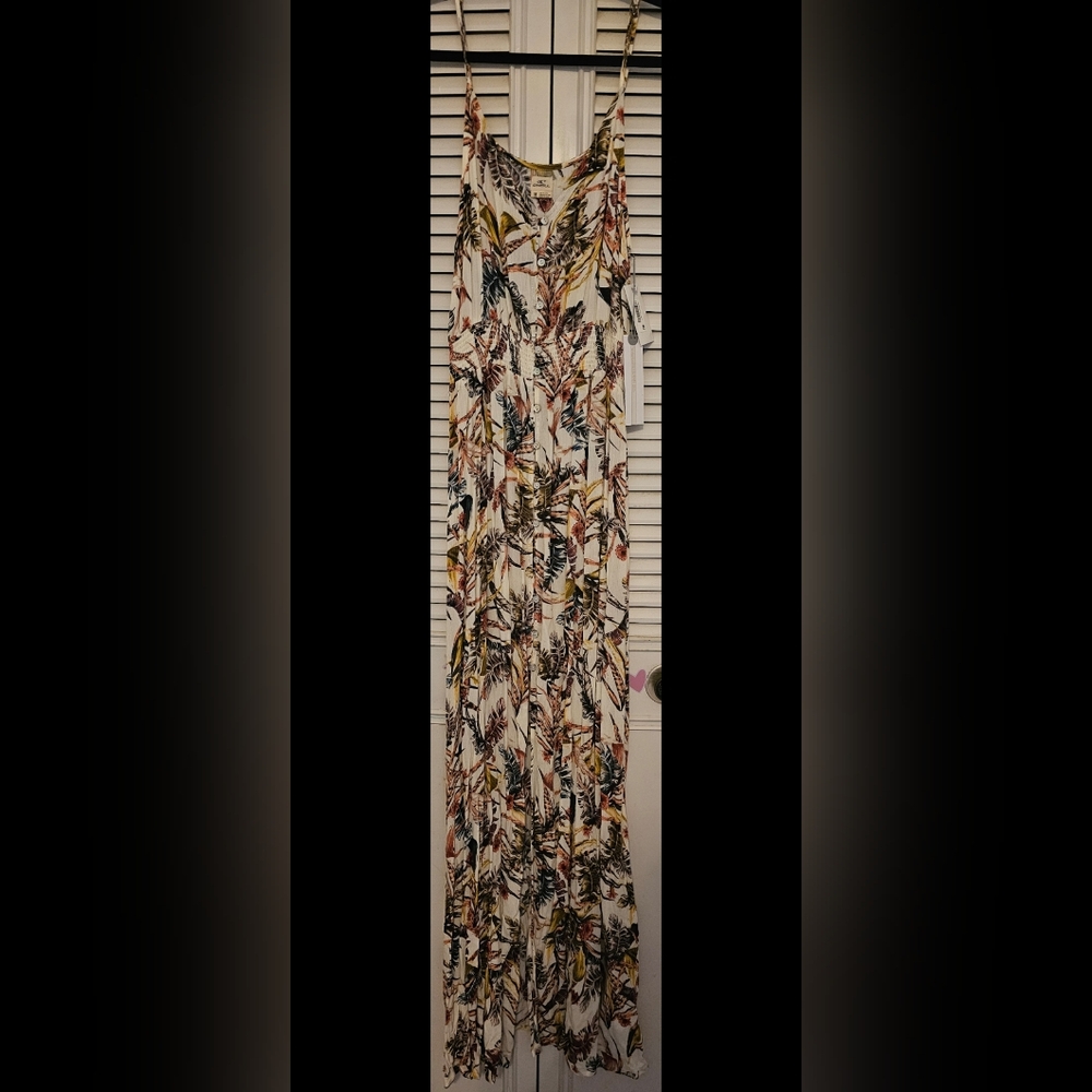O'Neill Tropical Print Maxi Dress With Tags